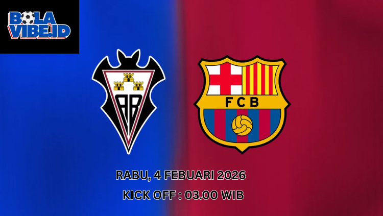 Jadwal pertandingan Albacete Balompié vs FC Barcelona 4 Februari 2026 dengan kick off 03.00 WIB